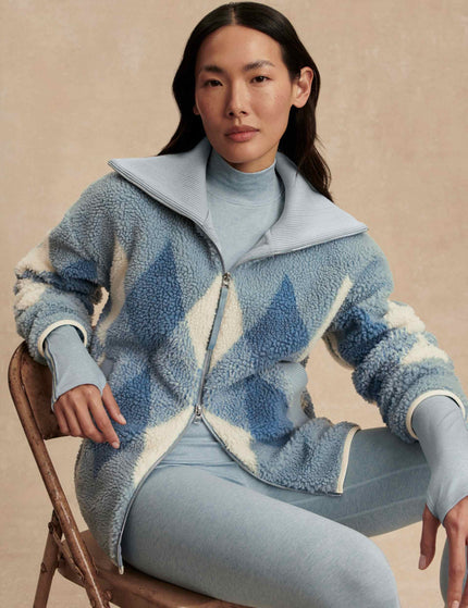 Varley Franca Sherpa Jacket - Ashley Blueimages5- The Sports Edit