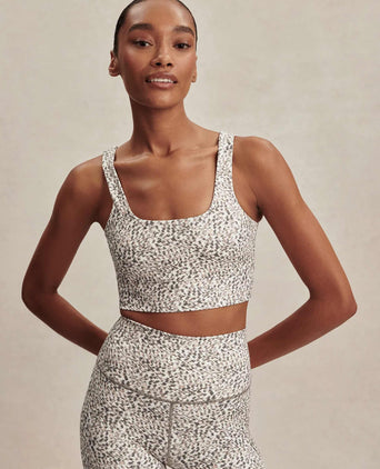 FreeSoft Cori Bra - Ivory Abstract Feather