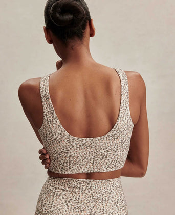 FreeSoft Cori Bra - Ivory Abstract Feather