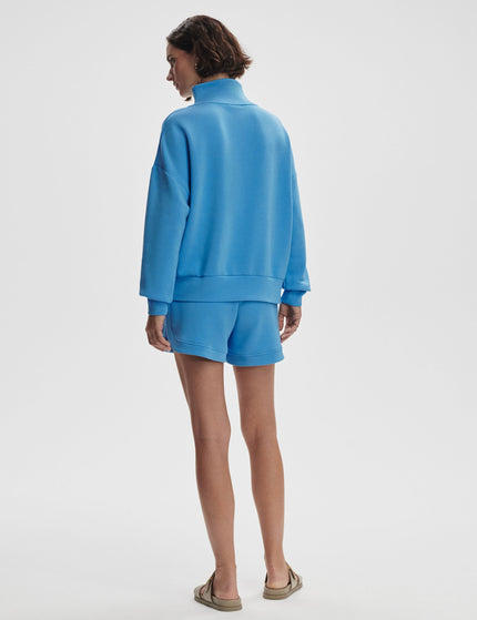 Varley Hawley Half Zip Sweat - Azure Blueimage8- The Sports Edit