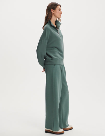 Varley Hawley Half Zip Sweat - Dark Forestimages6- The Sports Edit