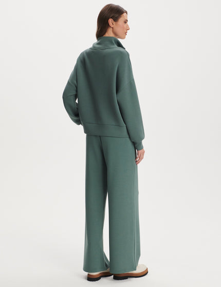 Varley Hawley Half Zip Sweat - Dark Forestimages7- The Sports Edit