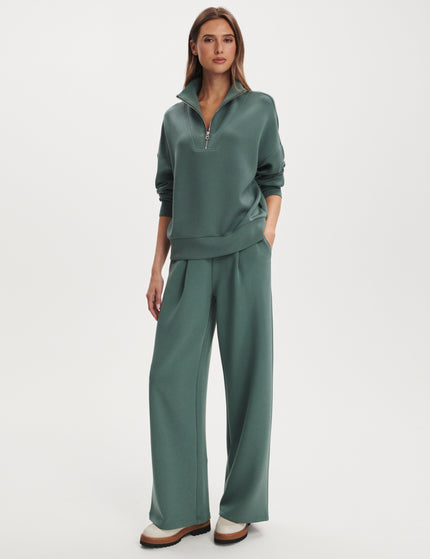 Varley Hawley Half Zip Sweat - Dark Forestimages5- The Sports Edit