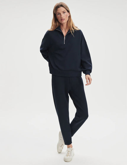 Varley Hawley Half Zip Sweat - Navyimage3- The Sports Edit