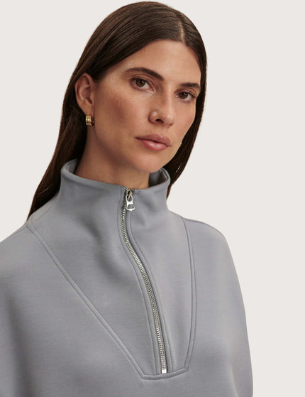Varley Hawley Half Zip Sweat - Wind Blueimages3- The Sports Edit