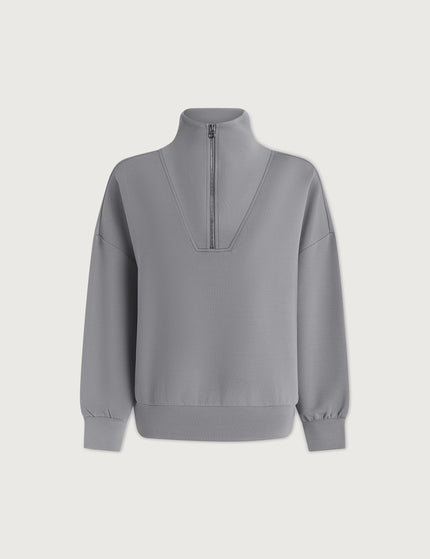 Varley Hawley Half Zip Sweat - Wind Blueimages8- The Sports Edit