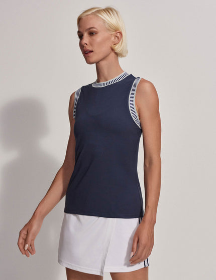 Varley Hessian Performance Tank - Blue Nights/Pearl Blueimage1- The Sports Edit