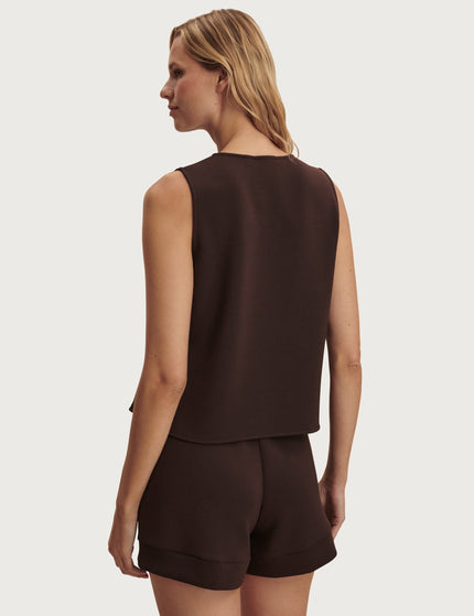 Varley Josie Button-Through Tank - Coffee Beanimages2- The Sports Edit
