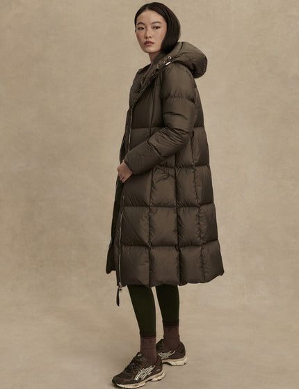 Varley Katya Long Down Puffer - Dark Olive Metallicimages8- The Sports Edit
