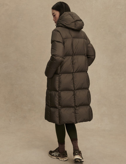 Varley Katya Long Down Puffer - Dark Olive Metallicimages2- The Sports Edit