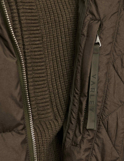 Varley Katya Long Down Puffer - Dark Olive Metallicimages7- The Sports Edit
