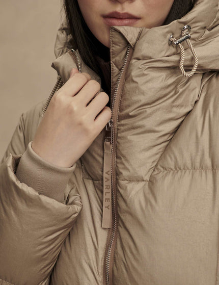 Varley Katya Long Down Puffer - Portabella Metallicimages4- The Sports Edit