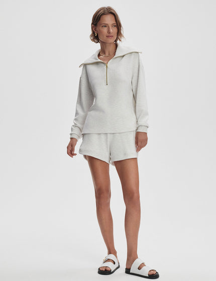 Varley Larson Half-Zip Sweat - Ivory Marlimage5- The Sports Edit