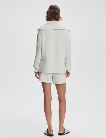 Varley Larson Half-Zip Sweat - Ivory Marlimage6- The Sports Edit