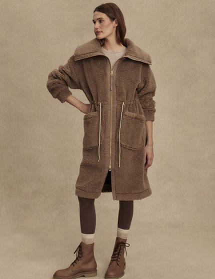 Varley Logan Sherpa Coat - Ash Taupeimages1- The Sports Edit
