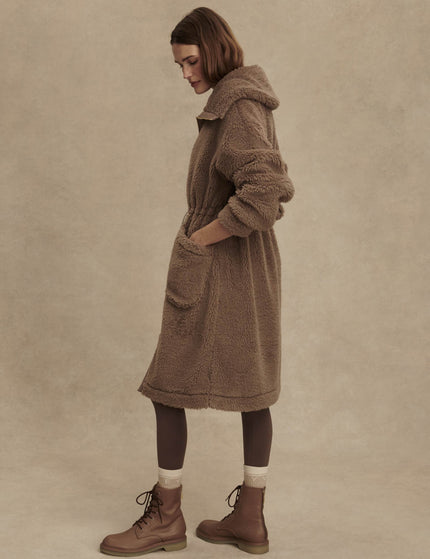 Varley Logan Sherpa Coat - Ash Taupeimages4- The Sports Edit