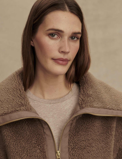 Varley Logan Sherpa Coat - Ash Taupeimages5- The Sports Edit