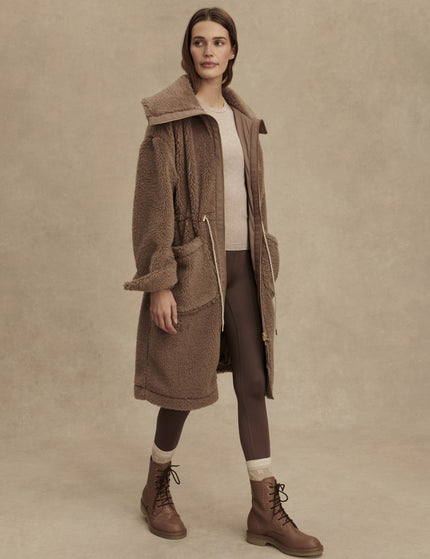 Varley Logan Sherpa Coat - Ash Taupeimages7- The Sports Edit