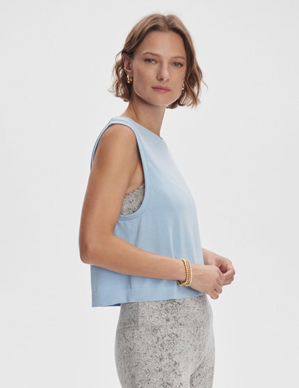 Varley Page Seamless Crop Tank - Cashmere Blueimage3- The Sports Edit