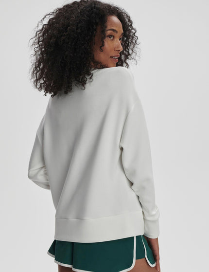 Varley Rasco Namesake Sweat - White/Forestimage3- The Sports Edit