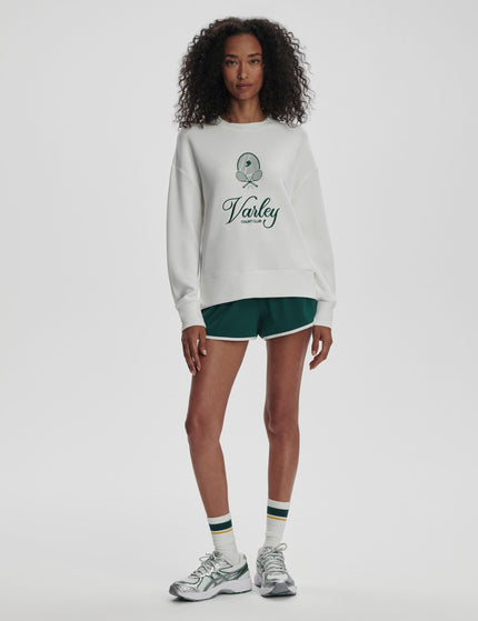 Varley Rasco Namesake Sweat - White/Forestimage5- The Sports Edit