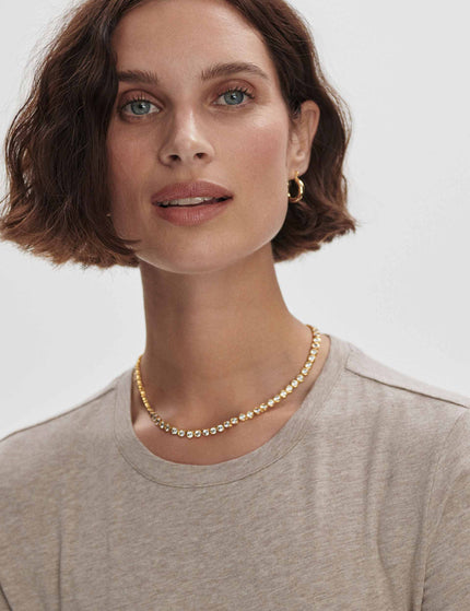 Varley Regina Fitted Tee - Taupe Marlimage4- The Sports Edit