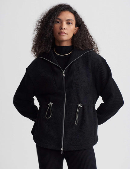 Varley Renea Fleece Jacket - Blackimage1- The Sports Edit