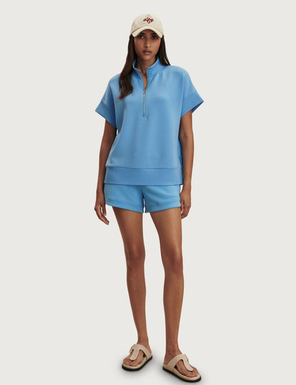 Varley Ritchie Short Sleeve Sweat - Azure Blueimages5- The Sports Edit