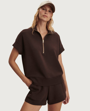 Ritchie Short Sleeve Sweat - Coffee Bean