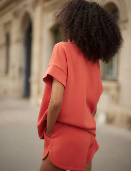 Varley Ritchie Short Sleeve Sweat - Summer Figimages2- The Sports Edit