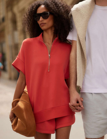 Varley Ritchie Short Sleeve Sweat - Summer Figimages5- The Sports Edit