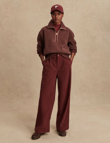 Varley Roselle Half-Zip Fleece - Deep Mahoganyimage8- The Sports Edit