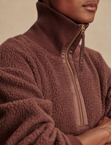 Varley Roselle Half-Zip Fleece - Deep Mahoganyimage5- The Sports Edit