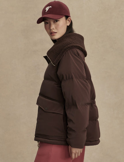 Varley Roseville Down Jacket - Coffee Beanimages2- The Sports Edit