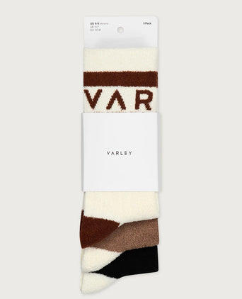 Spencer Sock 3 Pack - Egret/Chanterelle/Black