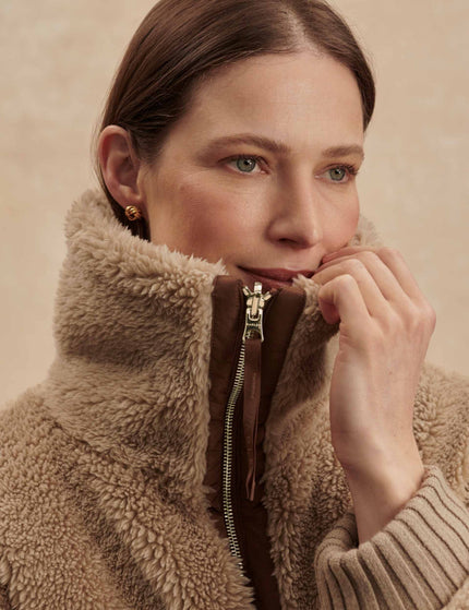 Varley Theia Reversible Coat - Light Taupe/Cocoa Dustimages5- The Sports Edit