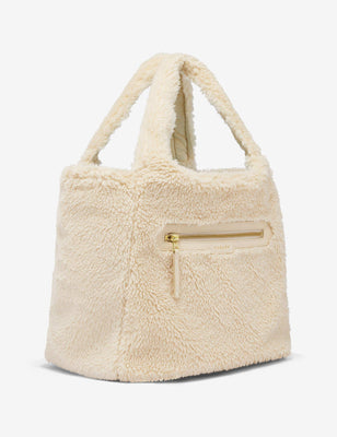 Vail Sherpa Crossbody Tote - Sandshell