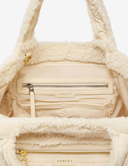 Varley Vail Sherpa Crossbody Tote - Sandshellimage4- The Sports Edit