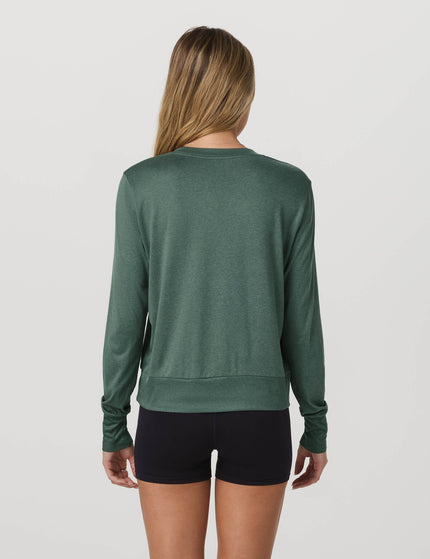 Vuori Daydream Crew - Agate Green Heatherimages2- The Sports Edit