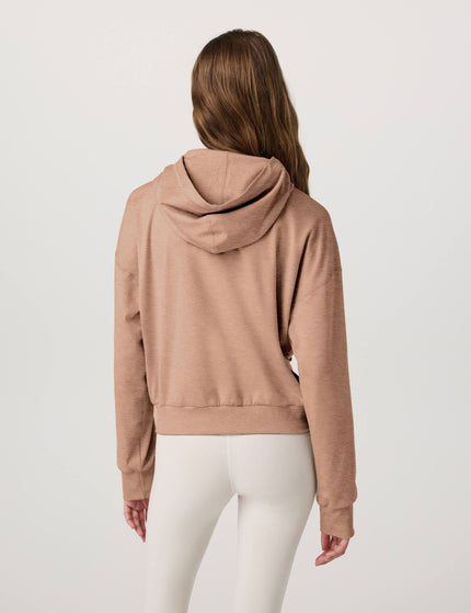 Vuori Halo Modern Pullover Hoodie - Acorn Heatherimages2- The Sports Edit