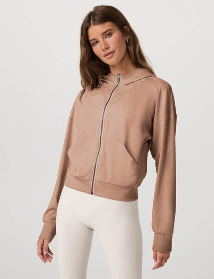 Vuori Halo Modern Pullover Hoodie - Acorn Heatherimages1- The Sports Edit