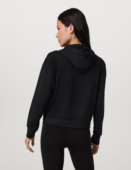 Vuori Halo Modern Pullover Hoodie - Black Heatherimage2- The Sports Edit