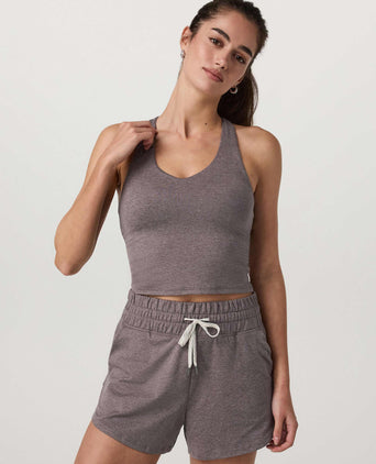 Halo Performance Crop 2.0 - Huckleberry Heather