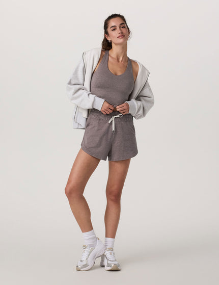 Vuori Halo Performance Crop 2.0 - Huckleberry Heatherimage5- The Sports Edit