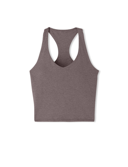 Vuori Halo Performance Crop 2.0 - Huckleberry Heatherimage6- The Sports Edit