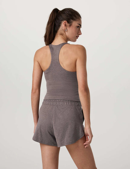 Vuori Halo Performance Crop 2.0 - Huckleberry Heatherimage2- The Sports Edit