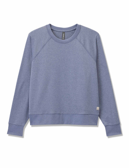 Vuori Long Sleeve Halo Crew - Blue Heron Heatherimage8- The Sports Edit