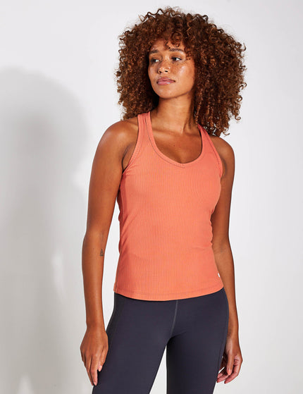 Lilybod Leera Ribbed Tank - Terracottaimage1- The Sports Edit