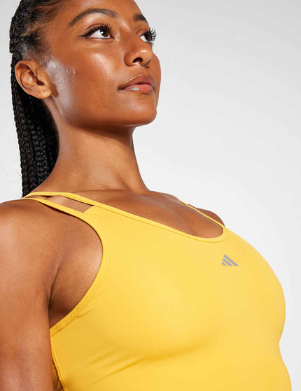 Adidas HIIT HEAT.RDY Crop Tank Top - Preloved Yellowimage3- The Sports Edit