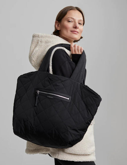 Varley amos reversible quilt tote-blackimage3- The Sports Edit